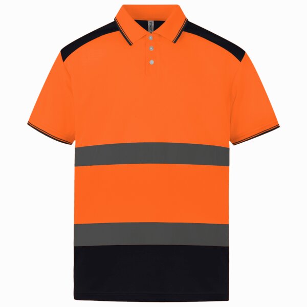 Yoko Two Tone Short Sleeve Polo Shirt Thumbnail