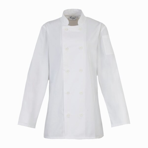 Premier Ladies Long Sleeve Chef's Jacket Thumbnail