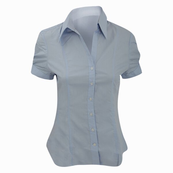 Brook Taverner Ladies Paduli Short Sleeve Poplin Shirt Thumbnail
